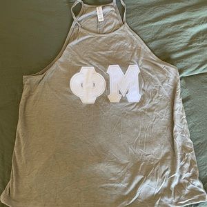 Grey phi mu letters tank